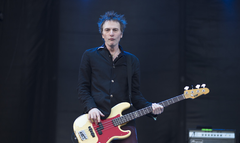 BARCELONA, SPAIN - MAY 28: Tommy Stinson of The Replacements performs on stage during the second day of Primavera Sound Festival on May 28, 2015 in Barcelona, Spain. (Photo by Jordi Vidal/Redferns via Getty Images)